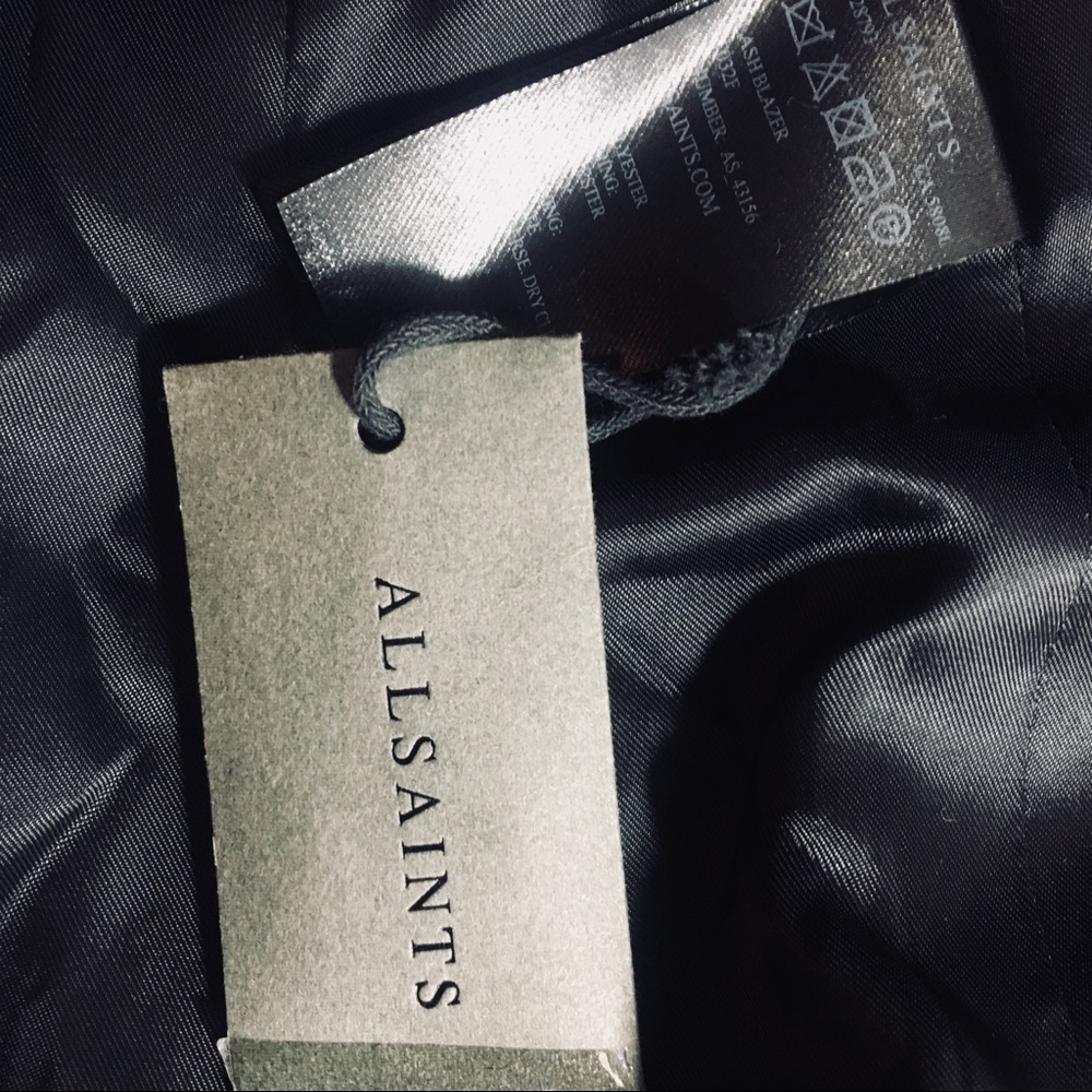 NWOT All Saints Black Clash Blazer - Picture 7 of 8